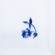 Servietten 6er Set 50x50 cm, Wei&szlig;/Blau