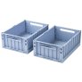 Falt/Aufbewahrungsbox 2er Set 25x36 cm, Dusty Lavender