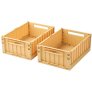 Falt/Aufbewahrungsbox 2er Set 25x36 cm, Lemon Yellow