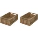 Aufbewahrungsbox 2er Set, 25X36 cm, Oat