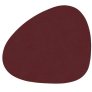 Recycled Leder Glasuntersetzer 11x13 cm, Nupo Burgundy