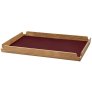 Burgunder/Teak