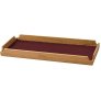 Burgunder/Teak