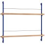 Zeitschriftenhalter 85x73 cm, Deep Blue/Eiche