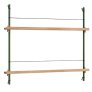 Zeitschriftenhalter 85x73 cm, Pine Green/Eiche