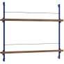 Zeitschriftenhalter 85x73 cm, Deep Blue/Raucheiche