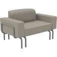 Loungesessel mit Verlängerung 119-188 cm