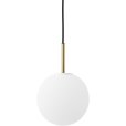 Pendelleuchte &Oslash;20 cm, Mat Opal/Bronze