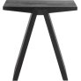 Angle Hocker H45 cm, Esche schwarz gebeizt