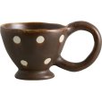 Zina Tasse 15 cl, Braun/Wei&szlig;