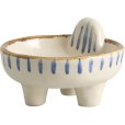 Olef Schale &Oslash;9 cm, Wei&szlig;/Blau