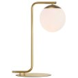 Tischlampe H41 cm, Opalweiß/Messing