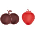 Schale Erdbeere und Kirsche 2er Set, Cherry Red/Nutmeg