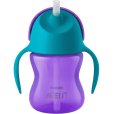 Strohhalmbecher 200 ml, Lila