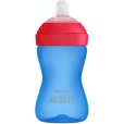 Trinklernbecher mit Aufsatz 300 ml, Blau/Rot
