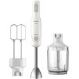 ProMix Stabmixer mit XL-Zerkleinerer und doppelter Quirl, weiß