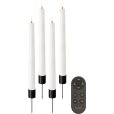 Kronleuchterkerzen LED mit Fernbedienung und Spie&szlig; 9-teilig H25 cm, Nordi