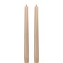 Stabkerzen LED 2er Set &Oslash;2,3xH25 cm, Beige