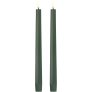 Stabkerzen LED 2er Set &Oslash;2,3xH25 cm, Olive Green