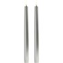 Stabkerzen LED 2er Set &Oslash;2,3xH25 cm, Silber