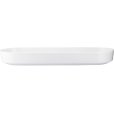 Ovale Servierplatte 12x34 cm, Wei&szlig;