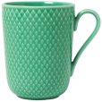 Porcel&aelig;n Rhombe Color Becher mit Henkel 33 cl, Gr&uuml;n