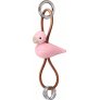 Schl&uuml;sselanh&auml;nger Vogel 6 cm, Rosa/Silber