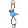 Schl&uuml;sselanh&auml;nger Vogel 6 cm, Blau/Silber