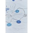 Muschel 10 LED 2 m, Blau