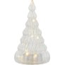Lichterdekoration Baum H16,5 cm, Klar/Weiß