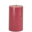Stumpekerze LED &Oslash;7,5/H12,5 cm, Rosenpflaume