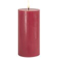 Stumpekerze LED &Oslash;7,5/H15 cm, Rosenpflaume