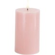 Stumpekerze LED &Oslash;7,5/H12,5 cm, Hellrosa