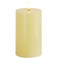Stumpekerze LED &Oslash;7,5/H12,5 cm, Hellgelb
