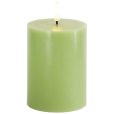 Stumpekerze LED &Oslash;7,5/H10 cm, Fr&uuml;hlingsgr&uuml;n
