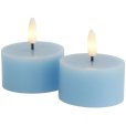 Teelicht LED 2er Set &Oslash;6/H3,4 cm, Blue Sky