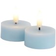 Teelicht LED 2er Set &Oslash;4,5/H2,2 cm, Blue Sky