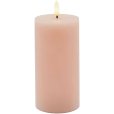 Stumpekerze LED &Oslash;7,5/H15 cm, Dusty Peach