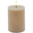 Stumpekerze LED &Oslash;7,5/H10 cm, Helles Karamell