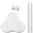 Set mit Ladestation und Kronen-/Teelicht LED