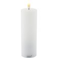 Wiederaufladbare Stumpenkerze LED H15 cm, Wei&szlig;