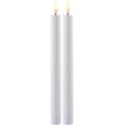 Stabkerze wiederaufladbar LED 2er Set 25 cm