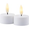 Exclusive Teelicht 2er Set &Oslash;4 cm, Wei&szlig;