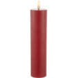 Stumpenkerze LED H20 cm, Rot