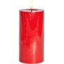 Stumpenkerze LED 7,5/H15 cm, Rot
