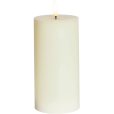 Stumpenkerze LED &Oslash;7,5/H15 cm, Ivory
