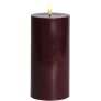 Stumpenkerze LED 7,5/H15 cm, Bordeaux