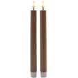 Kronenkerzen LED 2er Set &Oslash;2/H24,5 cm