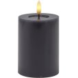 Stumpenkerze LED &Oslash;7,5/H10 cm, Grau