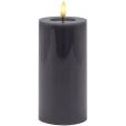 Stumpenkerze LED &Oslash;7,5/H15 cm, Grau